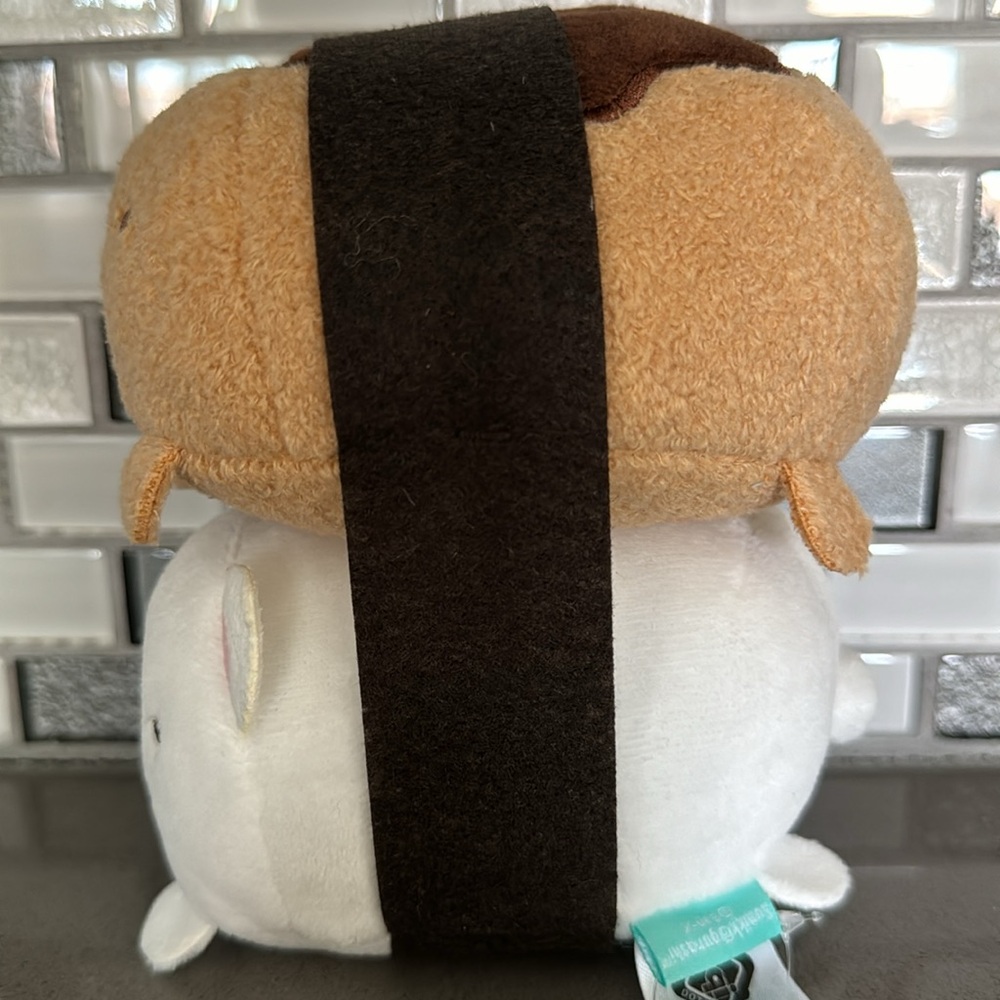 San-X Sumikkogurashi Tonkatsu & Shirokuma Sushi Plush / Kawaii / 6” / Rare / NEW - Picture 5 of 14